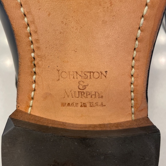 Johnston & Murphy Black Oxford Shoes - Picture 8 of 9